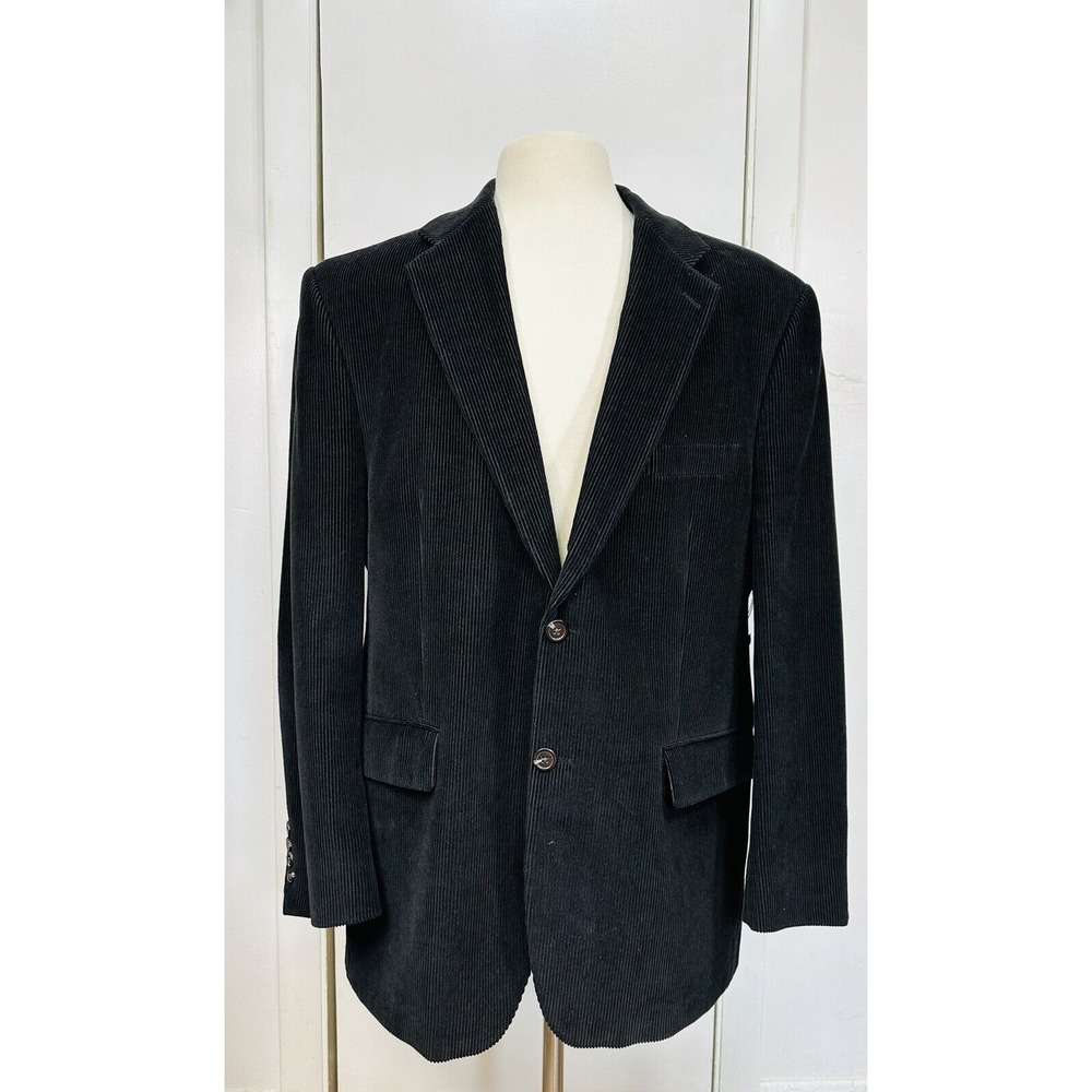 Ralph Lauren Mens Corduroy Blazer Sport Coat Two Button Jacket 44R Casual‎ Suit